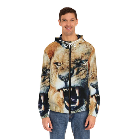 Men's Full-Zip HIP HOP ART Hoodie (AOP)