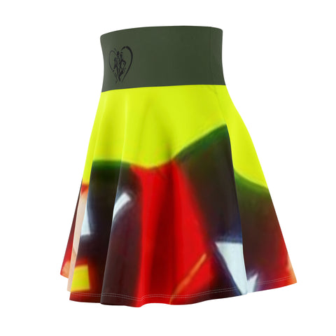 Women's  HIP HOP ART Skater Skirt (AOP)