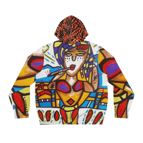 Men's Full-Zip  HIP HOP ART Hoodie (AOP)