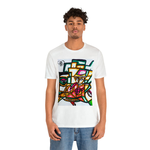 Unisex Hip Hop Art Jersey Short Sleeve Tee