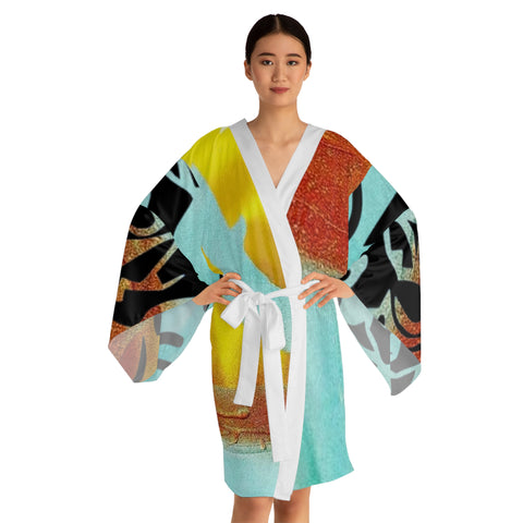 Long Sleeve  HIP HOP ART  Kimono Robe (AOP)