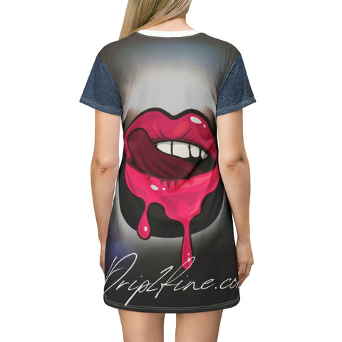 HIP HOP ART T-Shirt Dress (AOP)