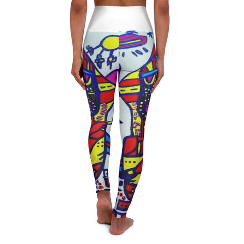 High Waisted HIP HOP ART Yoga Leggings (AOP)