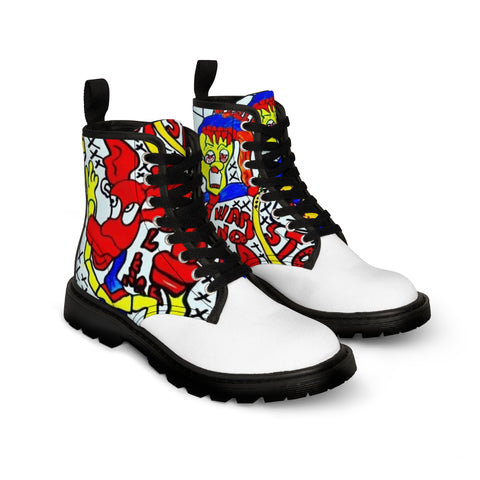 Men's Canvas  HIP HOP ART Boots