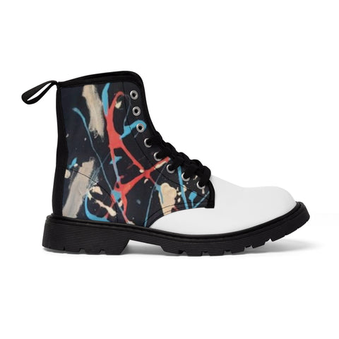 Men's  HIP HOP ART Canvas Boots