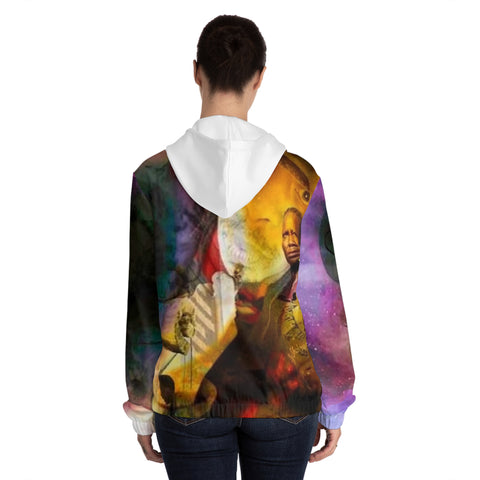 Women’s Full-Zip HIP HOP ART Hoodie (AOP)