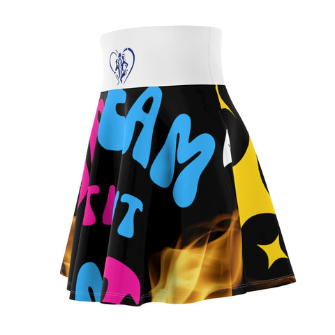 Women's  HIP HOP ART Skater Skirt (AOP)