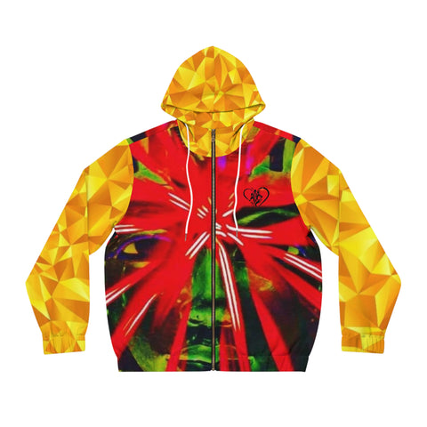 Men's Full-Zip HIP HOP ART  Hoodie (AOP)