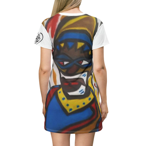 HIP HOP ART T-Shirt Dress (AOP)