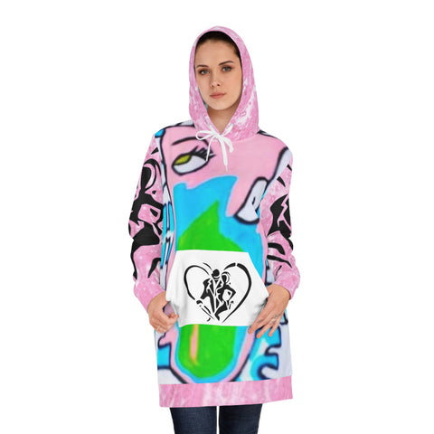 Women's  HIP HOP ART Hoodie Dress (AOP)