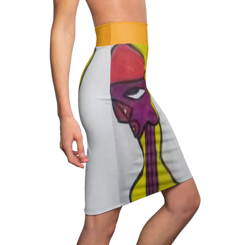 Women's  HIP HOP ART Pencil Skirt (AOP)