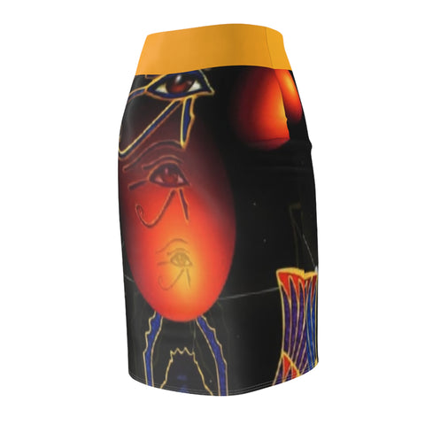 Women's  HIP HOP ART  Pencil Skirt (AOP)