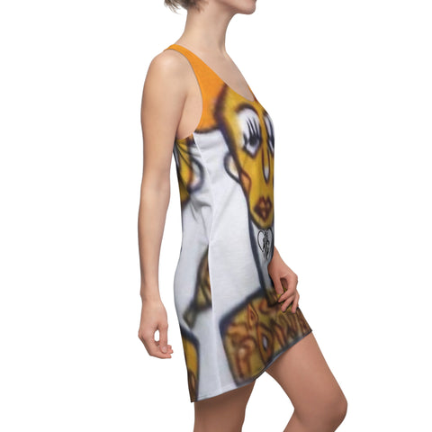 Women's Cut & Sew HIP HOP ART Racerback Dress (AOP)