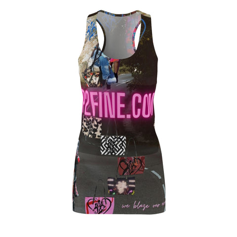 Women's Cut & Sew   HIP HOP ART Racerback Dress (AOP)