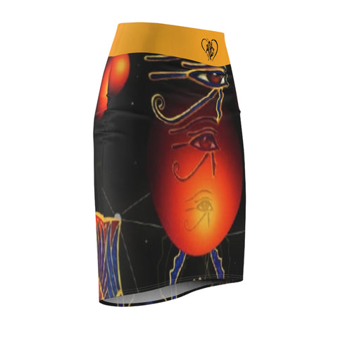 Women's  HIP HOP ART  Pencil Skirt (AOP)