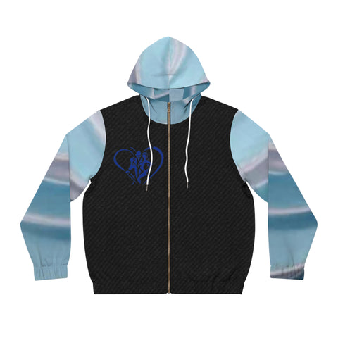 Men's Full-Zip  HIP HOP ART Hoodie (AOP)