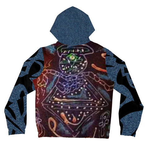 Women’s Full-Zip HIP HOP ART Hoodie (AOP)