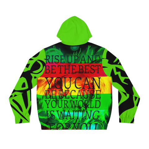 Men's Full-Zip HIP HOP ART Hoodie (AOP)