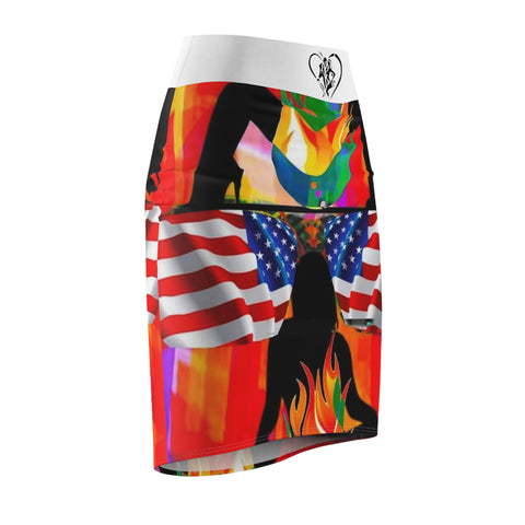 Women's  HIP HOP ART Pencil Skirt (AOP)