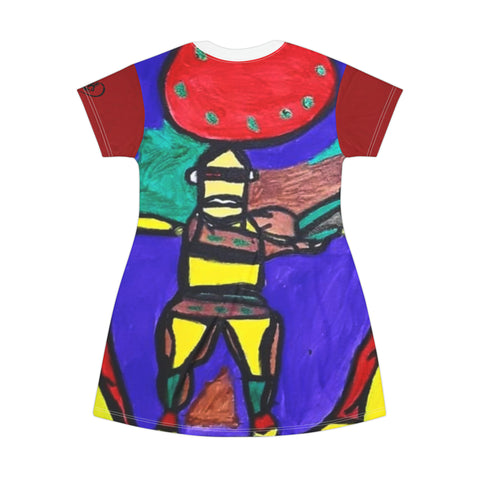 HIP HOP ART T-Shirt Dress (AOP)