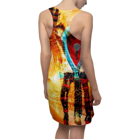 Women's Cut & Sew HIP HOP ART Racerback Dress (AOP)