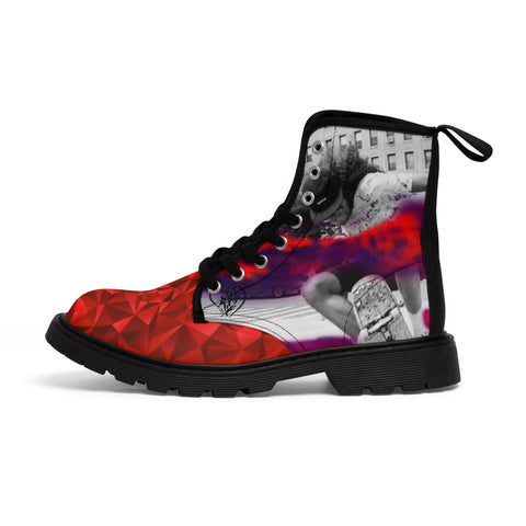 Men's Canvas HIP HOP ART  Boots