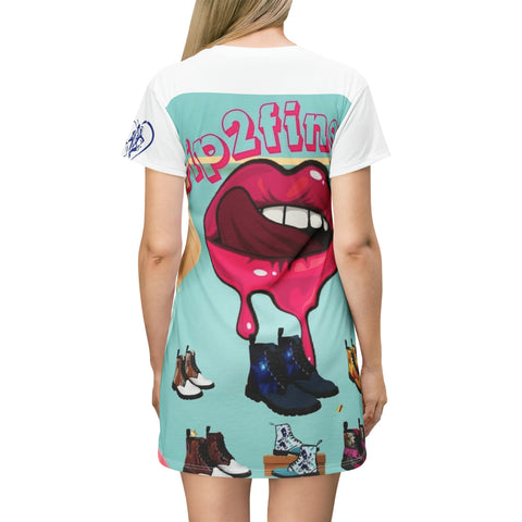 HIP HOP ART T-Shirt Dress (AOP)