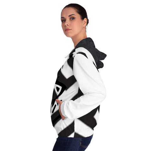 Women’s Full-Zip HIP HOP ART  Hoodie (AOP)