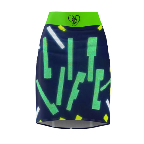 Women's  HIP HOP ART  Pencil Skirt (AOP)