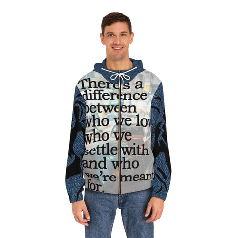 Men's Full-Zip HIP HOP ART Hoodie (AOP)