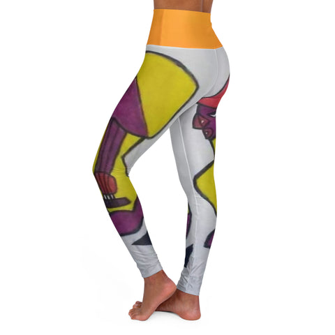 High Waisted HIP HOP ART Yoga Leggings (AOP)