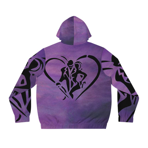 Men's Full-Zip HIP HOP ART Hoodie (AOP)