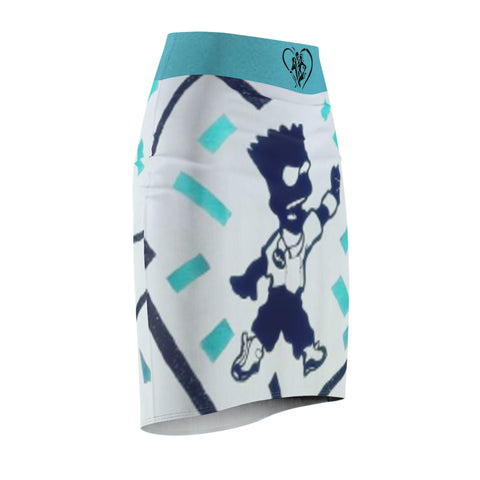 Women's HIP HOP ART Pencil Skirt (AOP)