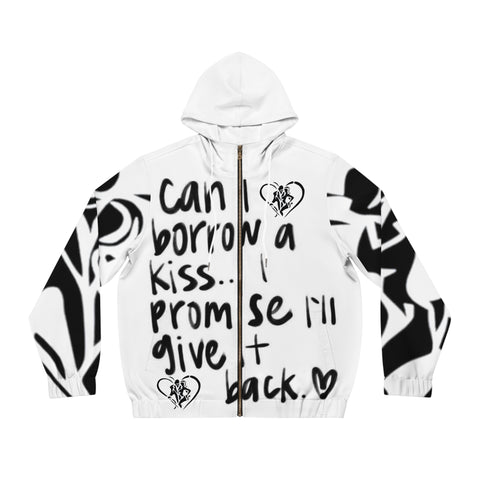 Men's Full-Zip HIP HOP ART  Hoodie (AOP)