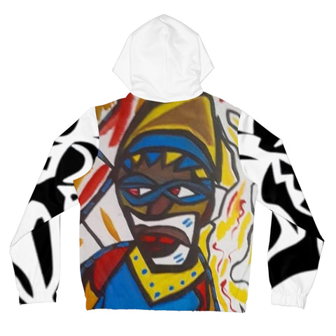 Women’s Full-Zip HIP HOP ART Hoodie (AOP)