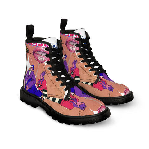 Women's Canvas HIP HOP ART  Boots