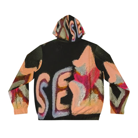 Men's Full-Zip HIP HOP ART Hoodie (AOP)