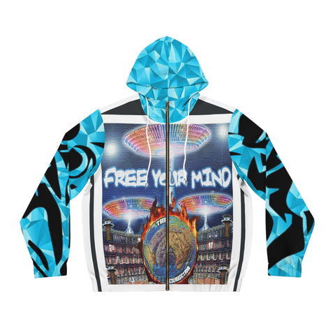 Men's Full-Zip  HIP HOP ART  Hoodie (AOP)