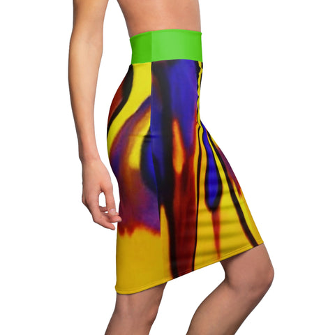 Women's  HIP HOP ART Pencil Skirt (AOP)