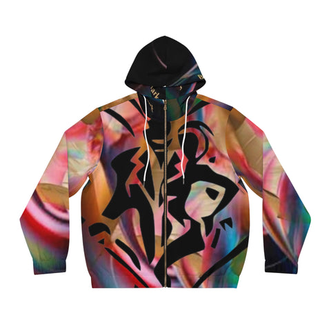 Men's Full-Zip  HIP HOP ART  Hoodie (AOP)