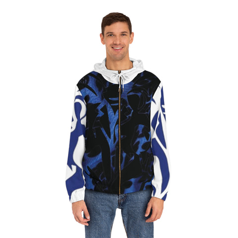 Men's Full-Zip  HIP HOP ART  Hoodie (AOP)