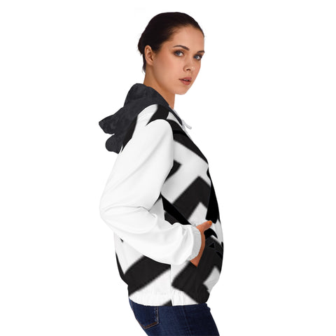 Women’s Full-Zip HIP HOP ART  Hoodie (AOP)