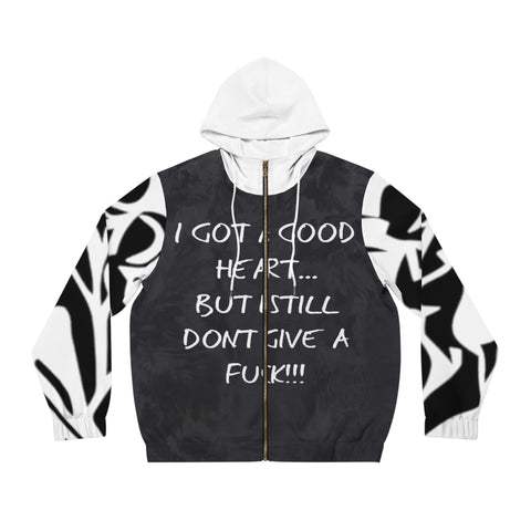 Men's Full-Zip  HIP HOP ART Hoodie (AOP)