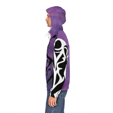 Men's Full-Zip  HIP HOP ART  Hoodie (AOP)