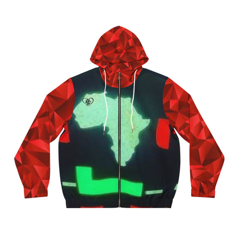 Men's Full-Zip HIP HOP ART Hoodie (AOP)