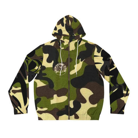 Men's Full-Zip HIP HOP ART Hoodie (AOP)