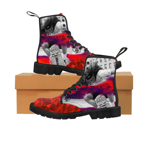 Men's Canvas HIP HOP ART  Boots