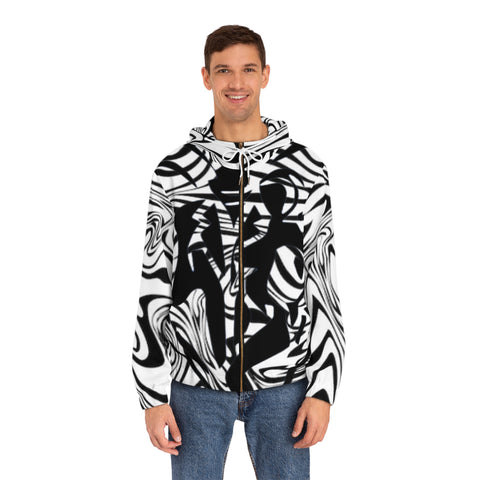 Men's Full-Zip  HIP HOP ART  Hoodie (AOP)