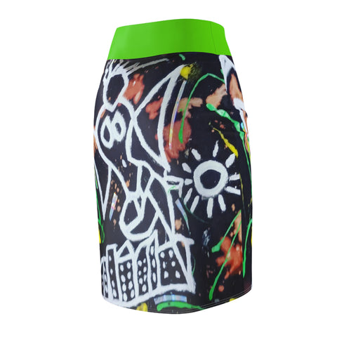 Women's HIP HOP ART Pencil Skirt (AOP)