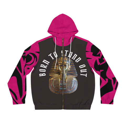 Men's Full-Zip  HIP HOP ART Hoodie (AOP)